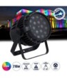 GloboStar® 51114 MINOTAUR Επαγγελματική Κεφαλή PAR DMX512 216W AC 220V-240V 4in1 BEAM - WASH - SPOT - ZOOM 8° - 60° OSRAM LED Αδιάβροχη IP65 RGBW - Μαύρο - L24.8 x W28 x H37cm